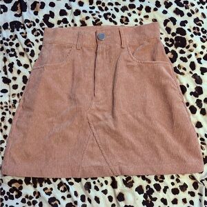 Corduroy dusty pink skirt
